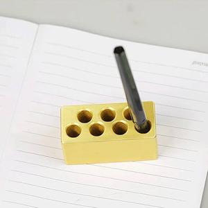 Brass <b>Pen</b> Stand Decorative <b>Pen</b> Jar Manufacturer Lowest Prices School Accessories for <b>Pens</b> and Pencil <b>Gift</b> Way Item - Product Image 1