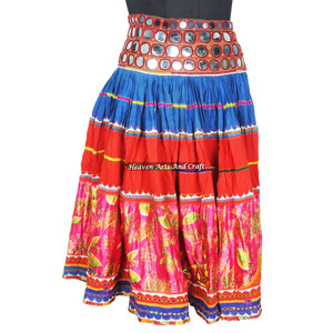 Vintage Handcrafted Embroidery Rabari Skirt Handmade <b>Art</b> Women Skirts - Product Image 1