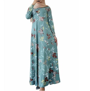 Vente en gros d'usine : Vêtements musulmans traditionnels, mode simple du Moyen-Orient, robe Abaya Burqa pour femmes, cadeau de l'Aïd, Abayas - Product Image 1