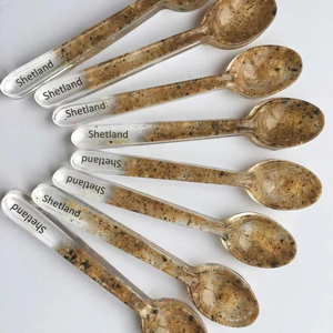 Resin spoon for kitchen use with durable quality Handmade resin spoon suitable for daily cooking Resin spoon for serving salad - Product Image 1