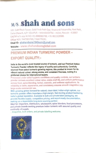 Poudre de curcuma bio Paras Organic 100% pure, qualité supérieure, pour la cuisine, qualité alimentaire, NON-OGM, IDEAL POUR LA CUISINE, LES COSMÉTIQUES, LE BIEN-ÊTRE - Product Image 5