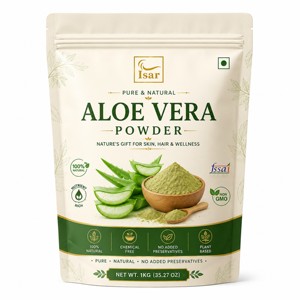 Approvisionnement en gros de poudre d'aloe vera déshydratée 100% pure, poudre d'aloe vera de qualité cosmétique supérieure pour les soins de la peau et des cheveux - Product Image 1