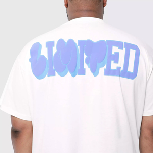 Camiseta de Hombre Oversize con Logo Personalizado, de Lujo, Hombros Caídos, Estampado Puff, 100% Algodón Transpirable y Ecológico - Product Image 3