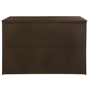 Scatola portaoggetti in Poly Rattan marrone 59 "x 39.4" x 39.4" - Product Image 3