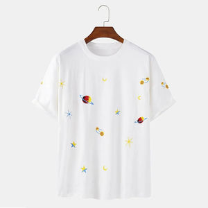 T-shirts pour hommes en gros, 100% coton, streetwear, mode, logo de marque personnalisé, respirants, écologiques - Product Image 1