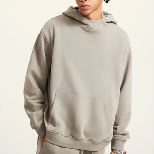 Sudadera con capucha personalizada al por mayor, de algodón, con logotipo, para hombre, unisex, de poliéster, con estampado 3D en relieve, sudadera extragrande - Product Image 3
