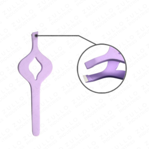 Ensemble de pinces à sourcils inclinées en acier inoxydable couleur personnalisée, outils de beauté pour extensions de cils, marque privée - Product Image 4