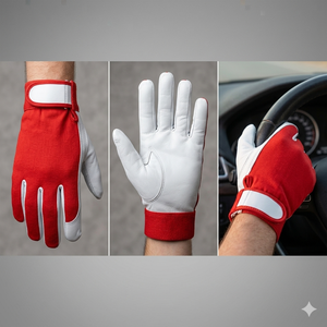 Premium Goat Grain Leather Anti-static Waterproof Smooth Safety <b>Gloves</b> Adjustable Wristband for Gardening Work Protection - Product Image 4