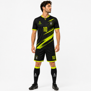 Professional Men's Soccer Uniform Sets for <b>Football</b> Teams Custom Jerseys Shorts <b>Socks</b> Breathable 100% Polyester Fabric Quick Dry - Product Image 2