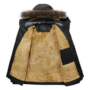 Parka d'hiver chaude pour homme avec capuche en fausse fourrure 2026 – Veste d'hiver pour homme avec capuche en fausse fourrure - Product Image 2
