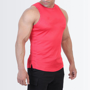 2026 New Design Men's Gym Running Tank Tops Casual Breathable Knitted SpandexCotton V-neck High Street Style Oversized <b>Athletic</b> - Product Image 2