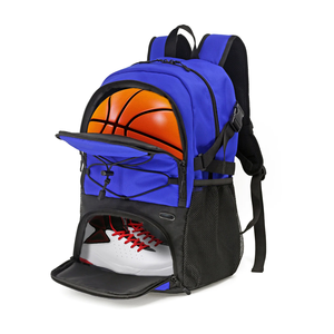 Sac d'équipement de basketball, sac à dos de sport grande capacité avec porte-ballon, compartiment séparé pour chaussures, poche pour bouteille d'eau - Product Image 5