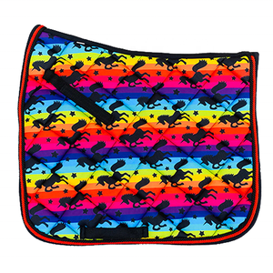 ชุดยูนิคอร์นแผ่นรอง Matchy,ชุดแผ่นอานระเหิด Schabracke พร้อมสายโพลีเอสเตอร์สีดำซับในไม้ไผ่ - Product Image 2