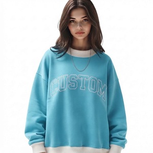 Sweat-shirt à col montant pour femme, personnalisé OEM, en coton, tissu doux, coupe confortable, style moderne, pour un usage quotidien décontracté - Product Image 5