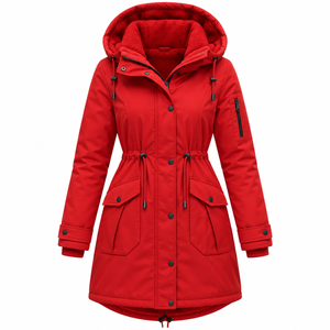 Veste de sport décontractée grande taille, parka chaude et isolante pour femme, manteau avec rembourrage en coton, vente en gros - Product Image 4