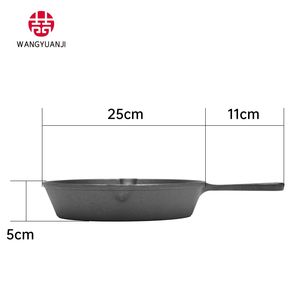 WANGYUANJI Padella Multifunzionale in Ghisa da 25 cm, Antiaderente, con Manico, per Casa e Campeggio, Ideale per Cuocere Bistecche - Product Image 2