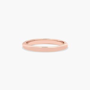 Women's Luxury Natural Round Brilliant Cut Pav Knife Edge Lotus Diamond Wedding <b>Ring</b> in White Gold - Product Image 3