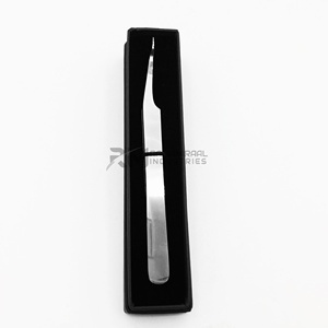 Boîte noire RMI pour pince à épiler pour extensions de cils, design argenté brillant, nouveau modèle - Product Image 1