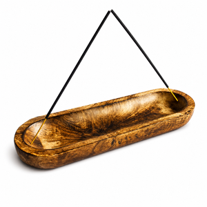 Natural Wooden Incense Ash Catcher <b>Tray</b> | Handcrafted Wooden Incense Stick Holder for Meditation Yoga Aromatherapy Spiritual - Product Image 1