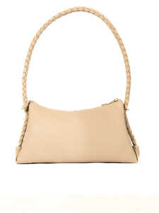 Wholesale Minimalist Soft Leather Shoulder Bag for Women Braided Strap Designer Handbag Custom Fashion Tote <b>Purse</b> for Bulk Order - Product Image 5