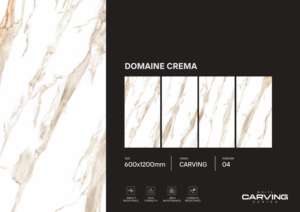กระเบื้องพอร์ซเลนแกะสลักเกรดส่งออก ขนาด 600x1200 มม. กระเบื้องแผ่นใหญ่ สำหรับงานตกแต่งภายในที่อยู่อาศัยและเชิงพาณิชย์ - Product Image 4