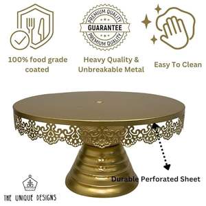 Soporte para Pastel de Acero Inoxidable de Lujo, Ecológico y Personalizable para Bodas, Panaderías, Hoteles y Fiestas - Product Image 3