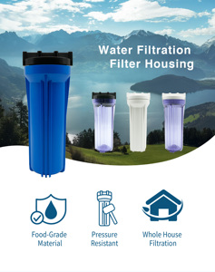 คู่มือ10 "เครื่องกรองน้ำระบบออสโมซิสผันกลับวัสดุพลาสติกสำหรับใช้ในครัวเรือน - Product Image 2