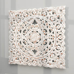 Panneau mural en bois sculpté moderne et attrayant, design antique avec finition parfaite et taille standard. - Product Image 2