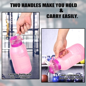 Motivation 2200ml Half Gallon Gym <b>Water</b> <b>Bottle</b> Direct Drink PP Sport <b>Bottle</b> with Straw <b>Mist</b> and <b>Spray</b> Features - Product Image 6