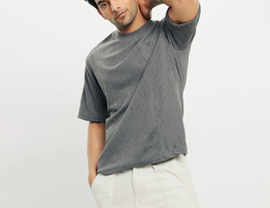 Nouveau T-shirt en jersey 100 % coton pour homme, 220 g, grammage lourd, personnalisable avec logo, respirant, séchage rapide, anti-boulochage, grande taille - Product Image 3