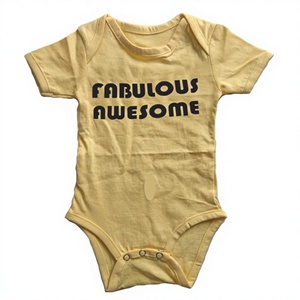 Fournisseur indien Tirupur GOTS certifié nouveau-né automne Onesie ensemble 100% coton biologique barboteuse bébé vêtements - Product Image 1