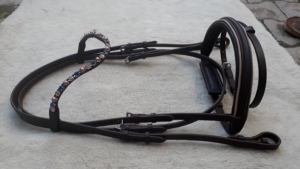 Brida para caballo de alta calidad con adornos de diamantes de imitación, personalizable en tamaño, para doma clásica, equitación inglesa y western, fabricante y proveedor de artículos ecuestres. - Product Image 3
