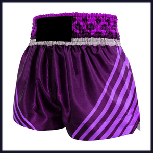 Comfortable Muay Thai <b>boxing</b> shorts with breathable construction quick drying material and flexible fit for sports - Product Image 3