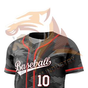 Nueva Llegada de Ropa Deportiva, Jersey de Béisbol Personalizado Hecho con Material 100% Poliéster, Jersey de Béisbol con Impresión por Sublimación en Toda la Superficie - Product Image 3