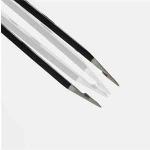 Pinzas de Cejas de Punta Inclinada de Calidad Premium, Logotipo Personalizado, Acero Inoxidable, Color Negro, Pinzas para Dar Forma a las Cejas con 9 Orificios - Product Image 5