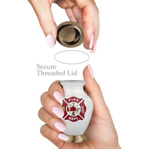Traditional Aluminum <b>Keepsake</b> Funeral Urn <b>Memorial</b> Ash Container Crafted With Smooth Matte Surface And Elegant Finish - Product Image 2