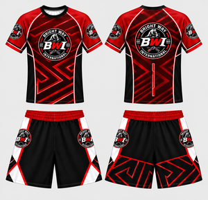 Camiseta de Compresión de Manga Corta para Hombre, Sublimada, para MMA, Surf y BJJ, Venta al Por Mayor - Product Image 3