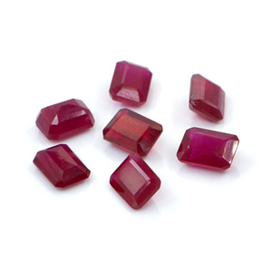 Rubis naturels de Bangkok, octogones calibrés 6x8mm, pierres précieuses de rubis naturelles facettées pour la fabrication de bijoux, prêtes à l'emploi - Product Image 3