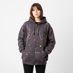 Sweat-shirt à capuche oversize personnalisé pour homme, style streetwear, en molleton de coton uni, décontracté, séchage rapide, écologique et respirant - Product Image 4