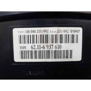 ชุดหน้าปัดเรือนไมล์ (มาตรวัดความเร็ว/มาตรวัดรอบเครื่องยนต์) ของแท้ รุ่น 5 Series หมายเลขอะไหล่ 62116937610 มือสอง - Product Image 2
