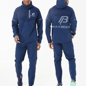 Conjunto Deportivo de Invierno, Estilo Urbano, Felpa Sólida, Ecológico, 100% Algodón, con Logotipo Personalizado, para Gimnasio y Entrenamiento - Product Image 1