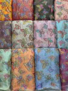 Tela de seda premium estampada, material para vestidos con impresión digital personalizada, para prendas de vestir femeninas, suministro al por mayor, exportador. - Product Image 6