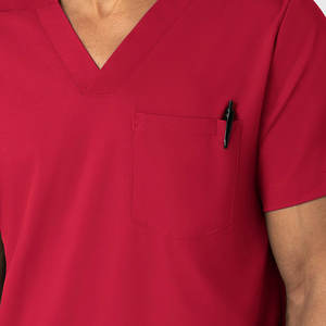 Meilleures ventes Prix de gros Élégant Spandex extensible dans les 4 sens Grande taille Tenues d'infirmières et uniformes médicaux pour hommes - Product Image 3