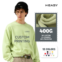 Sweat-shirt à capuche vierge confortable, 400 g/m², style streetwear, personnalisable, prix bas