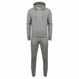 Personalizado Slim Fit Unisex de dos piezas Streetwear Jogger Sets Cremallera completa Sudadera con capucha Fleece Sweatsuit Gimnasio Entrenamiento deportivo Hombres - Product Image 6