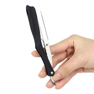 มีดโกนหนวดแบบพับได้ รุ่นปี 2026 สแตนเลสอย่างดี ปลอดภัย ใช้งานง่าย ขายดี พร้อมด้ามจับปรับได้ อุปกรณ์สำหรับช่างตัดผม - Product Image 3