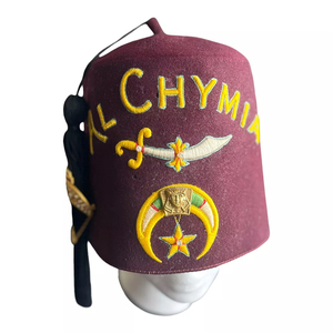 High Quality Customization Color 100% Wool Masonic Hat 3D Embroidery And Rhinestones For Sports & Travel Fez Masonic Hat - Product Image 2
