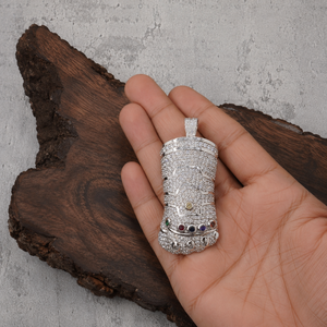 Custom Hip Hop Iced Out <b>Glove</b> Pendant 925 <b>Silver</b> VVS Moissanite Fully Paved Bling Hip Hop Jewelry Charm - Product Image 2