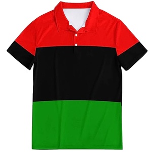 T-shirts de golf pour hommes de haute qualité logo brodé personnalisé polos à manches courtes tissu solide imprimé en gros - Product Image 4
