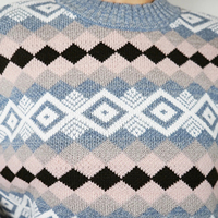 Pull en laine professionnel sur mesure pour femme, nouveau design, couleur unie, style décontracté, respirant, col rond